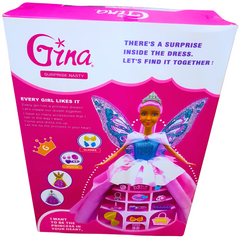 Gina Surprise Princess Doll Set – Elegant Bridal Doll with Accessories for Imaginative Play – Perfect Gift for Girls 3+