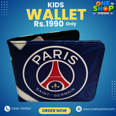 PSG Kids Wallet for Boys | Paris Saint-Germain Football Wallet | Stylish PU Leather Wallet for Kids – Lightweight & Durable (Rs.1990)