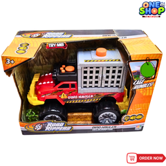 Road Rippers Dino Hauler Truck Toy for Kids – Dinosaur Transport Vehicle with Lights & Sounds | Monster Dino Cage Truck for Boys (3+ Years)