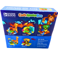 Crazy Marble Run Building Blocks Set | 31 Pieces | DIY Marble Track for Kids | Ages 3+