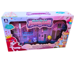 Princess Castle Makeup Set - Deluxe Pretend Play Beauty Salon for Kids Ages 5+