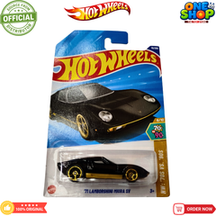 Hot Wheels ’71 Lamborghini Miura SV Die-Cast Car – Classic Lamborghini Supercar Toy for Kids & Collectors