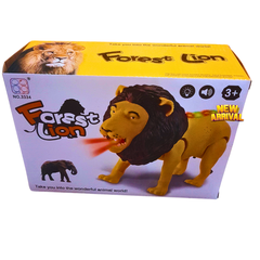 Roaring Forest Lion Toy for Kids – Walking Lion with Lights & Sound | Jungle Animal Toy for Boys & Girls Ages 3+