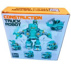 π§ 5-in-1 DIY Construction Truck Robot Toy β Transforming Vehicle & Builder Robot Set for Kids Ages 3+