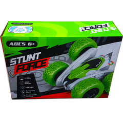 Ultra-Dynamic Stunt Car with 360° Rotation - Ideal Gift for Boys Up to 10 Years - Advanced Remote Control, Cool LED Lights, High-Performance Rechargeable Battery - New Arrival