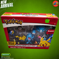 Pokemon Battle Figure Multi Pack – 8 PCS Pokemon Action Figures Set for Kids | Pikachu & Friends Collectible Toys (4+ Years)