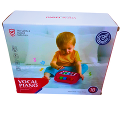 Huanger Vocal Piano Toy – Musical Instrument for Toddlers (18+ Months) | Educational Sound & Light Baby Keyboard
