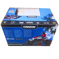 CraZon 1:16 Scale RC Stunt Motorbike – High-Speed Remote Control Quad Bike with Oversized Tires & Realistic Smoke Effect (20KM/H, 2.4GHz Control, Rechargeable)