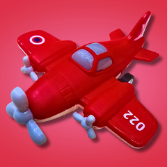 Colorful Pull-Back Airplane Toy - Available in Blue, Yellow, and Red