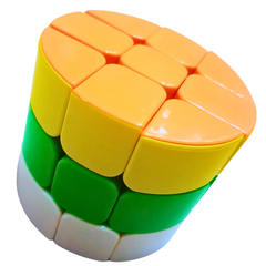 3x3 Cylinder Puzzle Cube – Unique Shape-Shifting Speed Cube | Brain-Boosting Twist & Turn Toy for Kids & Adults