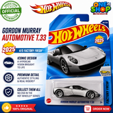 Hot Wheels Gordon Murray Automotive T.33 Die-Cast Car 2025 – Premium Supercar Toy for Kids & Collectors