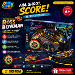 Cross Bow Archery Shooting Game Set for Kids – Toy Bow & Arrow Target Game with Suction Cup Arrows | Indoor & Outdoor Sports Toy for Boys & Girls