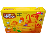 Duck Sink Kitchen Play Set for Kids | 20-Piece Electric Water Sink with Utensils & Dishes (Ages 3+)
