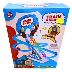 Train & Friends Musical Slide Playset | High-Speed Adventure Track Toy for Kids | Interactive Learning Toy