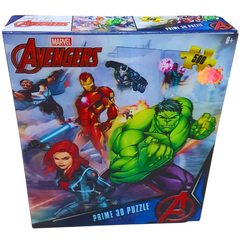 Marvel Avengers 3D Puzzle – 500-Piece Interactive Puzzle for Kids | Prime 3D