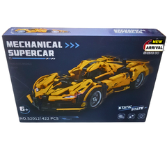 Mechanical Supercar Building Set | 422 Pieces | DIY Engineering Car Model for Kids 6+ | New Arrival in Pakistan