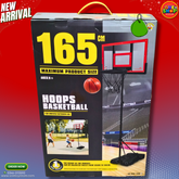 165CM Adjustable Basketball Hoop Stand – Indoor & Outdoor Kids Basketball Set (Ages 6+) in Pakistan