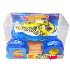 Hot Wheels Monster Truck – 2023 Piran-Ahhhna Oversized Die-Cast | Blue & Yellow Design | Ages 3+