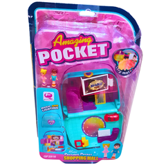 Amazing Pocket Mini Portable Shopping Mall Playset | Compact Fashion Mall with Music & Lights for Kids