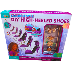 Fashion Star DIY High-Heeled Shoes Design Kit | Create Your Own Trendy Shoes for Kids 6+ | Arts & Crafts Set