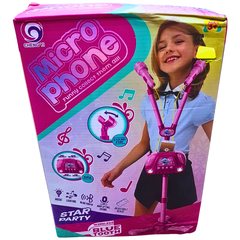 Kids Karaoke Microphone Stand with Bluetooth | Star Party Singing Toy | Adjustable & Musical Fun