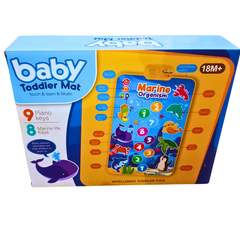 Musical Baby Toddler Mat with Marine Sounds – Touch & Learn Educational Play Mat (80x50cm, 18M+)