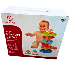 Sobebear Baby Slide Turn the Ball | Early Learning Spiral Ball Drop Toy for Babies | 18+ Months