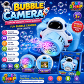 Astronaut Bubble Camera Toy for Kids with Lights & Sound | Automatic Bubble Maker Camera | Space Bubble Gun Toy for Boys & Girls 3+