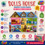 Dolls House Shaped Floor Puzzle – 25 Piece Educational Jigsaw Puzzle for Kids | Dollhouse Learning Puzzle Game | Preschool STEM Toy for Girls & Boys Ages 3-6 Years
