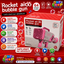 64-Hole Rocket Air Bubble Gun for Kids | Automatic Bubble Machine Blaster with LED Lights | Giant Bubble Maker Toy for Boys & Girls Age 5+