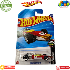 Hot Wheels ’68 Lotus Type 49 Formula Race Car – Classic Die-Cast Racing Car Toy for Kids & Collectors