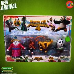 Kung Fu Panda 4 Action Figures Set for Kids – Po & Friends Cartoon Character Toy Pack | Kung Fu Panda Toys for Boys & Girls (3+)