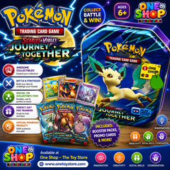 Pokemon Trading Card Game Tin Box Set | Collectible Pokemon Cards Storage Case | Journey Together Pokemon Card Collection for Kids & Collectors