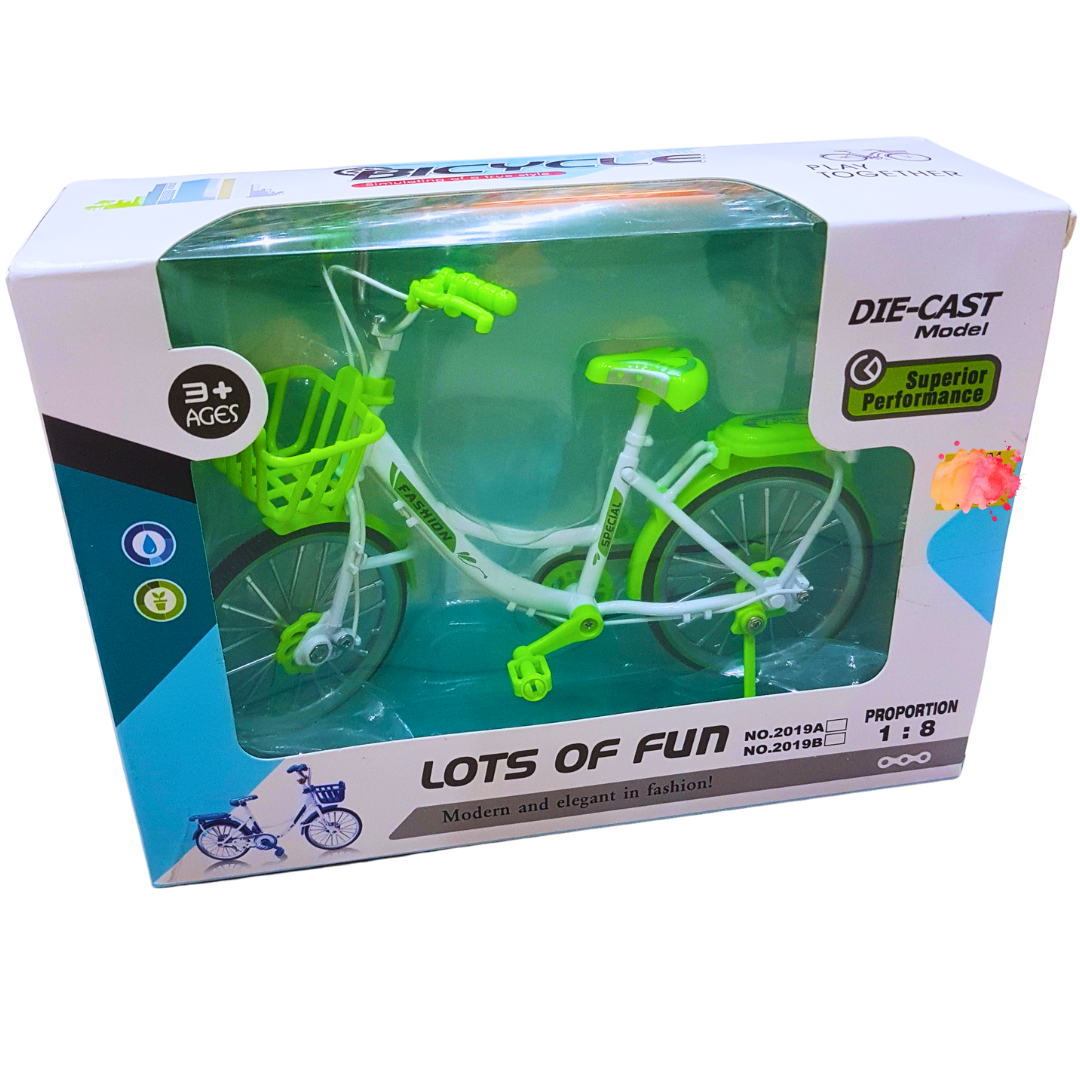 Die Cast Model Bicycle Toy Realistic Green Bike for Kids Aged 3 One Shop The Toy Store