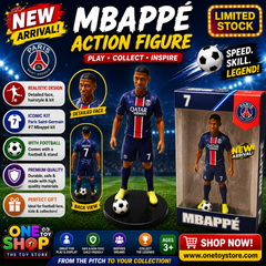 Mbappé Football Action Figure – 8 Inch PSG Toy for Kids | Limited Edition #7 Soccer Star Collectible
