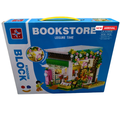 Educational Bookstore Building Blocks Set (606 PCS) – Creative City Shop Construction Toy for Kids | STEM Learning, Imagination & Fine Motor Skills