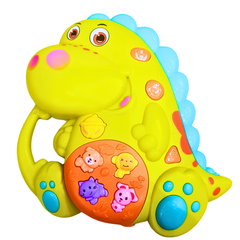 Interactive Musical Dinosaur Toy for Kids – Lights, Sounds, and Animal Buttons (Available in Two Styles)