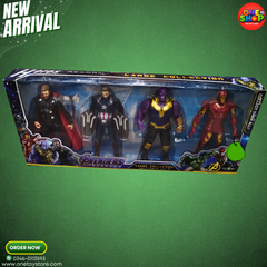 Avengers Endgame Action Figures Set for Kids – Large Collection Superhero Toys (Iron Man, Captain America, Thor, Thanos) | Marvel Action Figure Gift Set