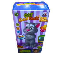 Talking Cat Toy for Kids – Interactive Touch & Repeat Toy with Music, Voice Recording & Talking Back | Educational Fun for Ages 3+