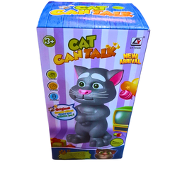 Talking Cat Toy for Kids – Interactive Touch & Repeat Toy with Music, Voice Recording & Talking Back | Educational Fun for Ages 3+