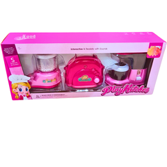 Play Kitchen Appliance Set for Kids | Interactive Blender, Toaster, and Coffee Maker with Lights and Sounds | Pretend Play Toy | Ages 3+