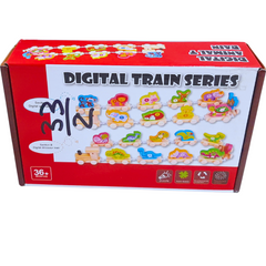 Digital Train Series - Wooden Animal and Dinosaur Train Set