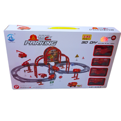 Track Parking 3D DIY Building Block Playset - 131 Pieces