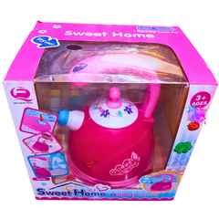 Sweet Home Battery Operated Spray Water Pot - Interactive Play Kitchen Toy for Kids