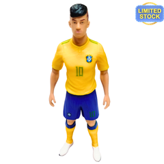 Neymar Jr Brazil Edition Football Action Figure – 8 Inch Toy for Kids | Limited Stock #10 Soccer Collectible