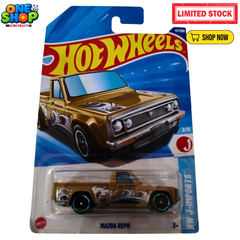 Hot Wheels Mazda REPU Die-Cast Pickup Truck – 1:64 Scale Mattel JDM Mini Truck Toy for Kids