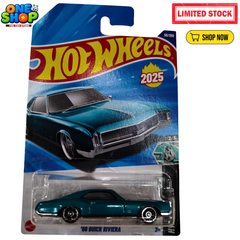 Hot Wheels ’66 Buick Riviera Die-Cast Car – 1:64 Scale Mattel Classic Muscle Car Toy 2025 Edition for Kids