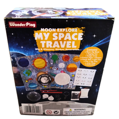 π WonderPlay My Space Travel DIY Kit β Moon Exploration, Dig & Discover Set with Stickers & Keychains | STEM Toy for Kids (Ages 6+)