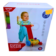 Huanger Popper Walker - Interactive Push & Pop Learning Walker for Babies (12+ Months)