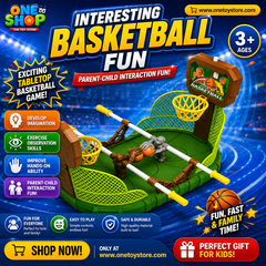 Basketball Fun Tabletop Game for Kids – Mini Basketball Shooting Board Game | Parent-Child Interactive Sports Toy for Boys & Girls Ages 3+